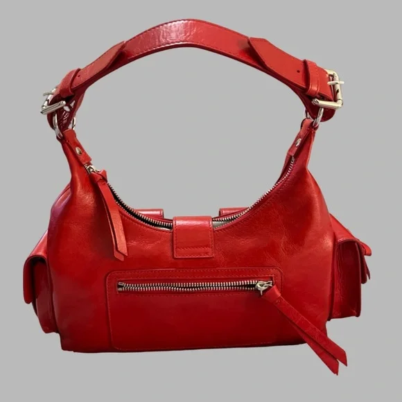 THE KOOPLES RED LEATHER AMELIA BAG NWT - Picture 6 of 13